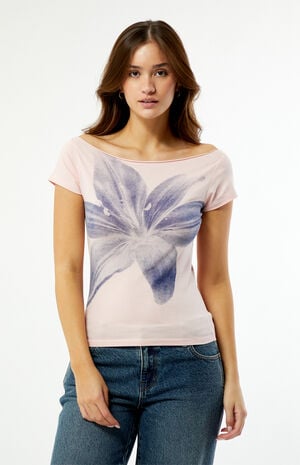AOP Lily Off-The-Shoulder Top image number 1