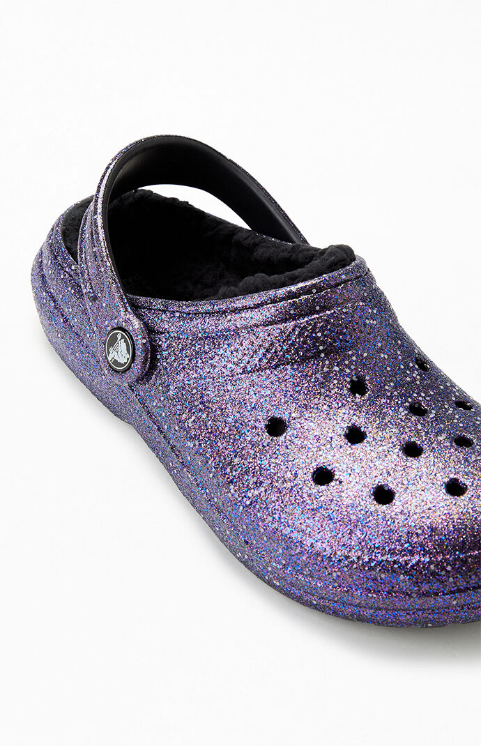 kids glitter crocs