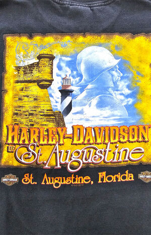 Upcycled St. Augustine Harley Davidson T-Shirt image number 4