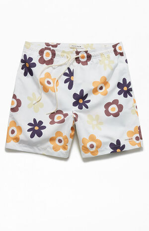 Multi Floral AOP 17" Swim Trunks image number 1