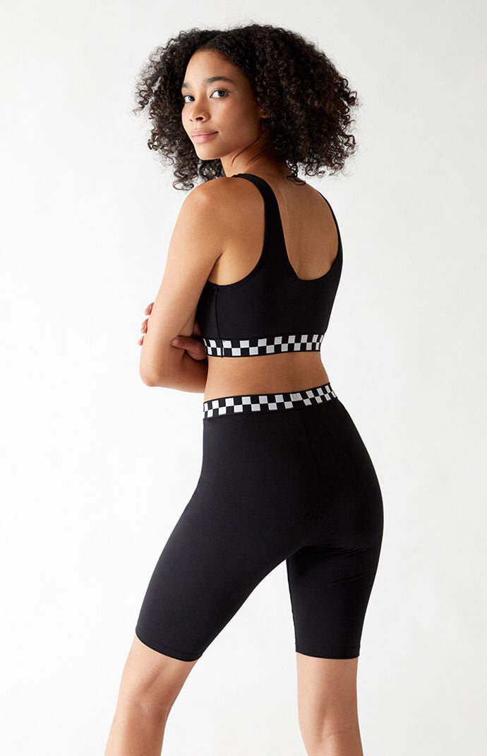 Checked Out Sports Bra