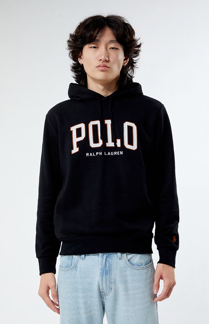 Black polo on sale hoodie