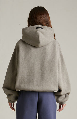 Kids Heather Grey Fleece Hoodie image number 4