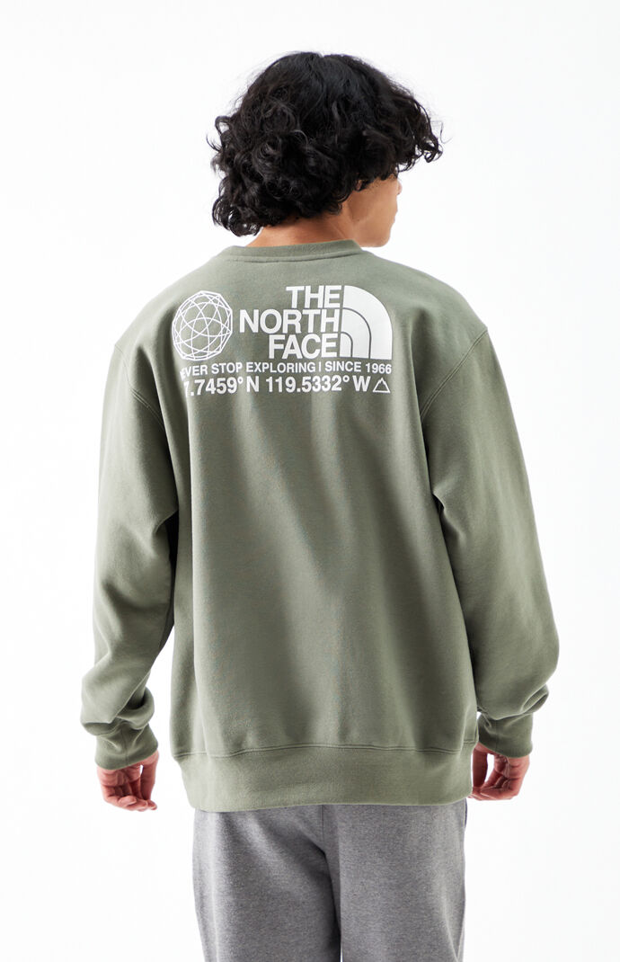 Olive Coordinates Crew Neck Sweatshirt