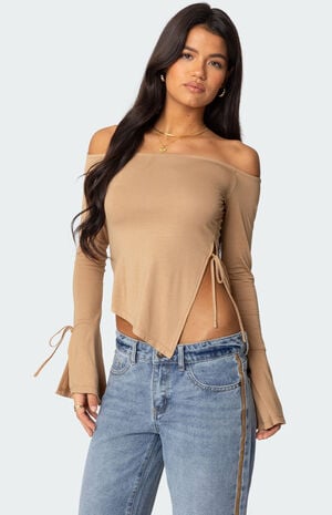 Jeni Asymmetric Off Shoulder Top image number 1