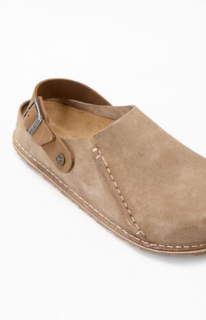 Lutry Premium Suede Clog Taupe image number 6