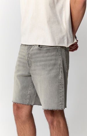Harrison Cutoff Baggy Jean Shorts Stretch Gray image number 5