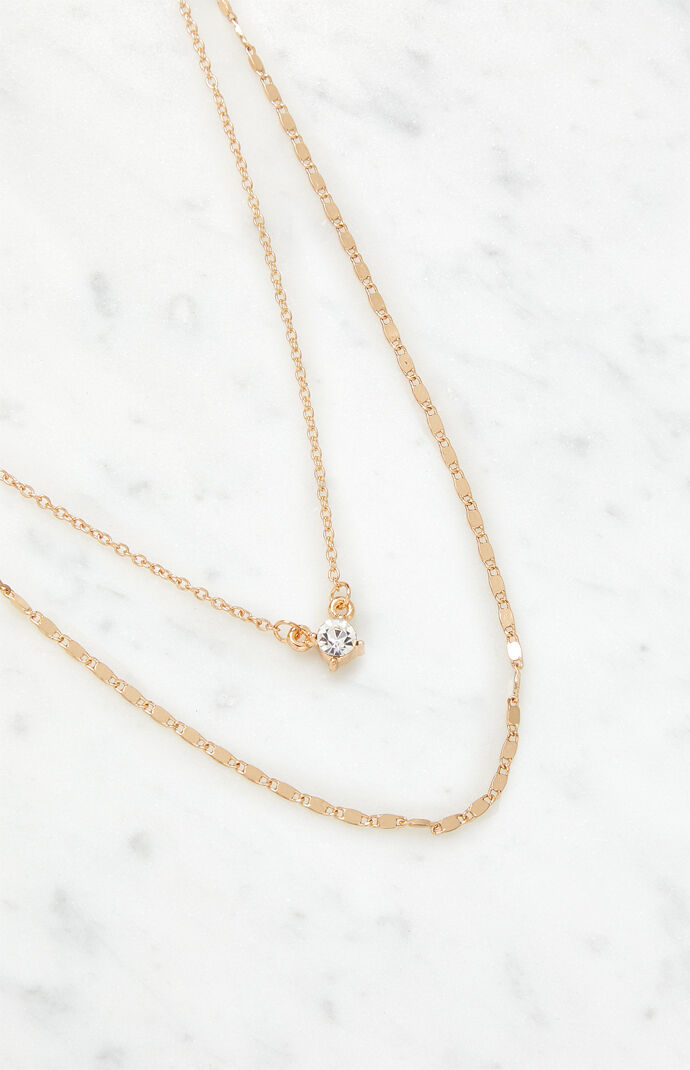Simple Gem Stone Necklace