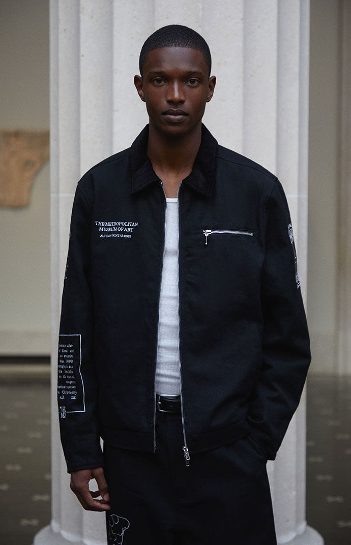 Pacsun black bomber jacket sale