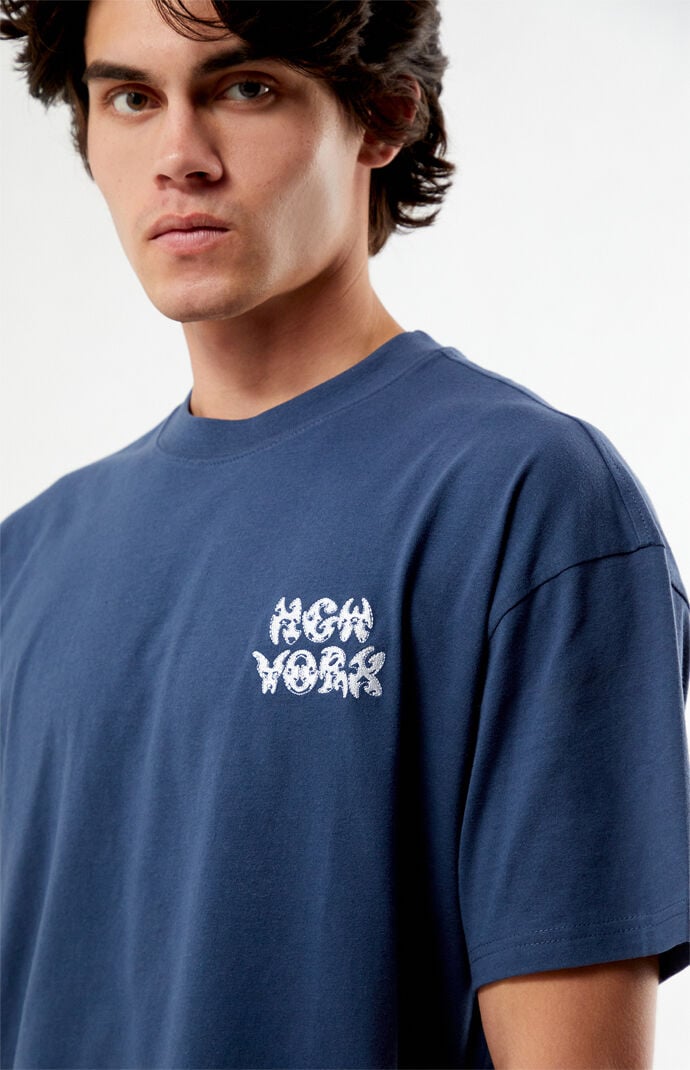 Pacsun New York Bubble Embroidered T-Shirt
