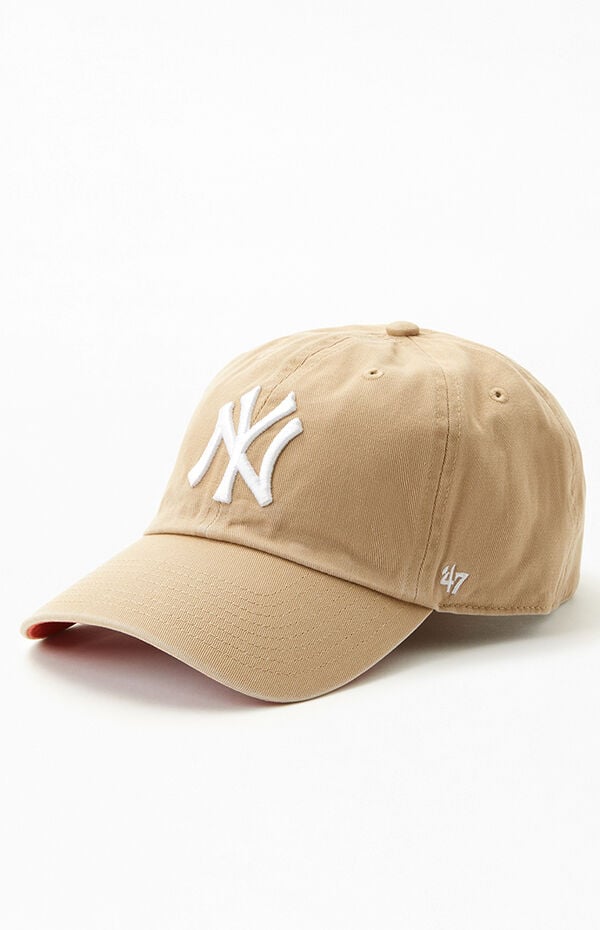 New York Yankees Cap Tan Yankees Fitted Tan Beige Yankee Fitted 47