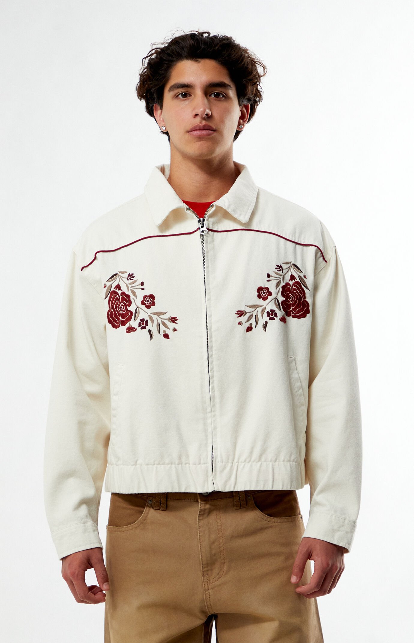 Pacsun Western Floral Embroidered Gas Jacket | PacSun