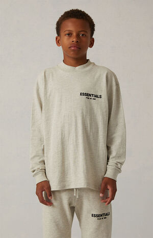 Light Oatmeal Long Sleeve T-Shirt image number 2