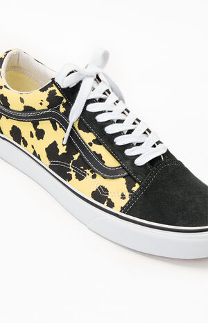 x Vans Yellow Animal Spots Classic Old Skool Shoes image number 6
