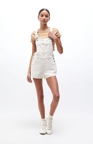 Bone Baggy Short Overalls image number 6