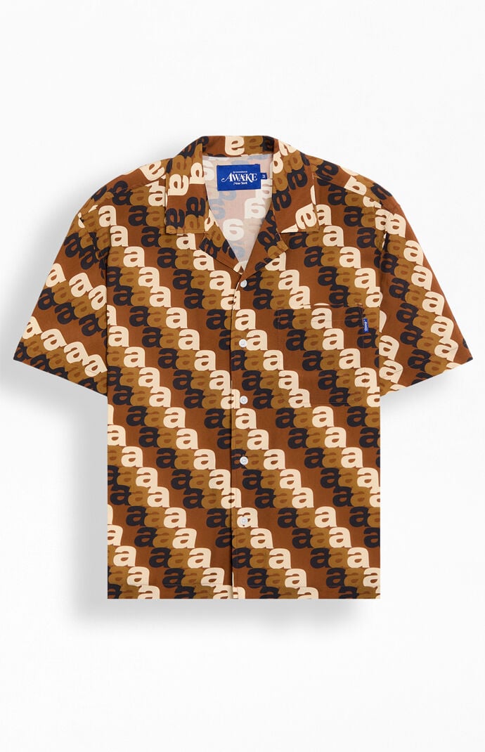 Awake NY A Print Camp Shirt
