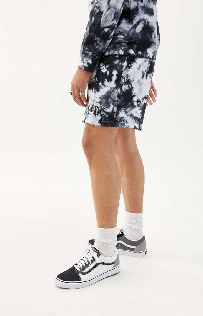AC/DC Tie-Dyed Sweat Shorts
