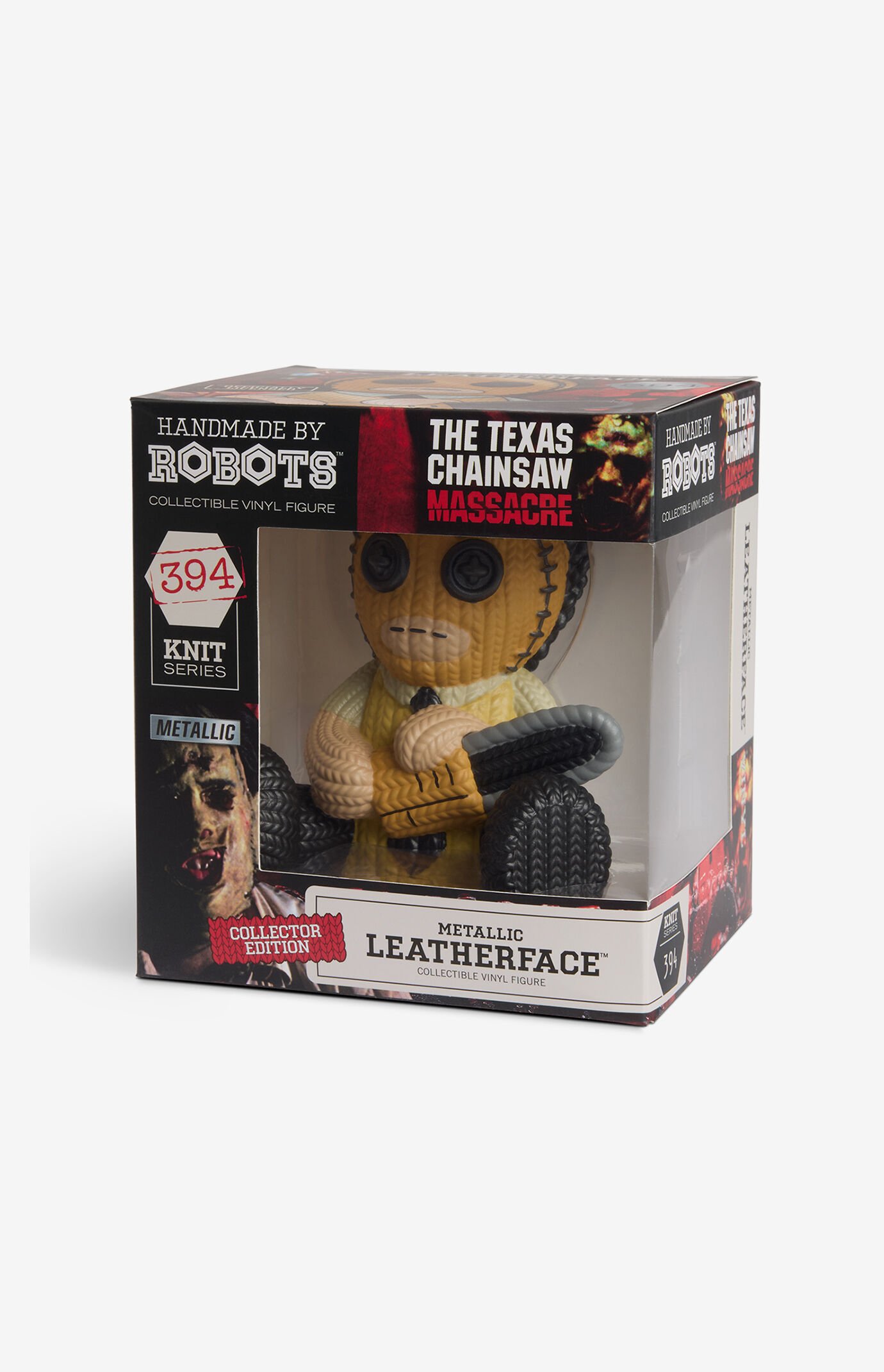 The Texas Chainsaw Massacre Metallic Leatherface Collector Edition 394 Knit Series Vinyl Figure