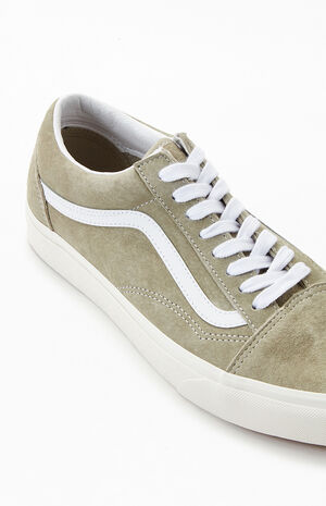 Moss Gray UA Old Skool Pig Suede Shoes image number 6