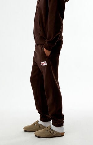Brown Patch Jogger Sweatpants image number 3