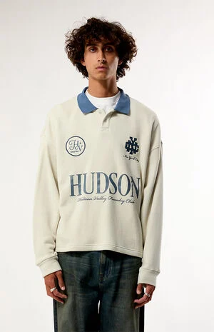 Hudson Long Sleeve Rugby Polo Shirt image number 1