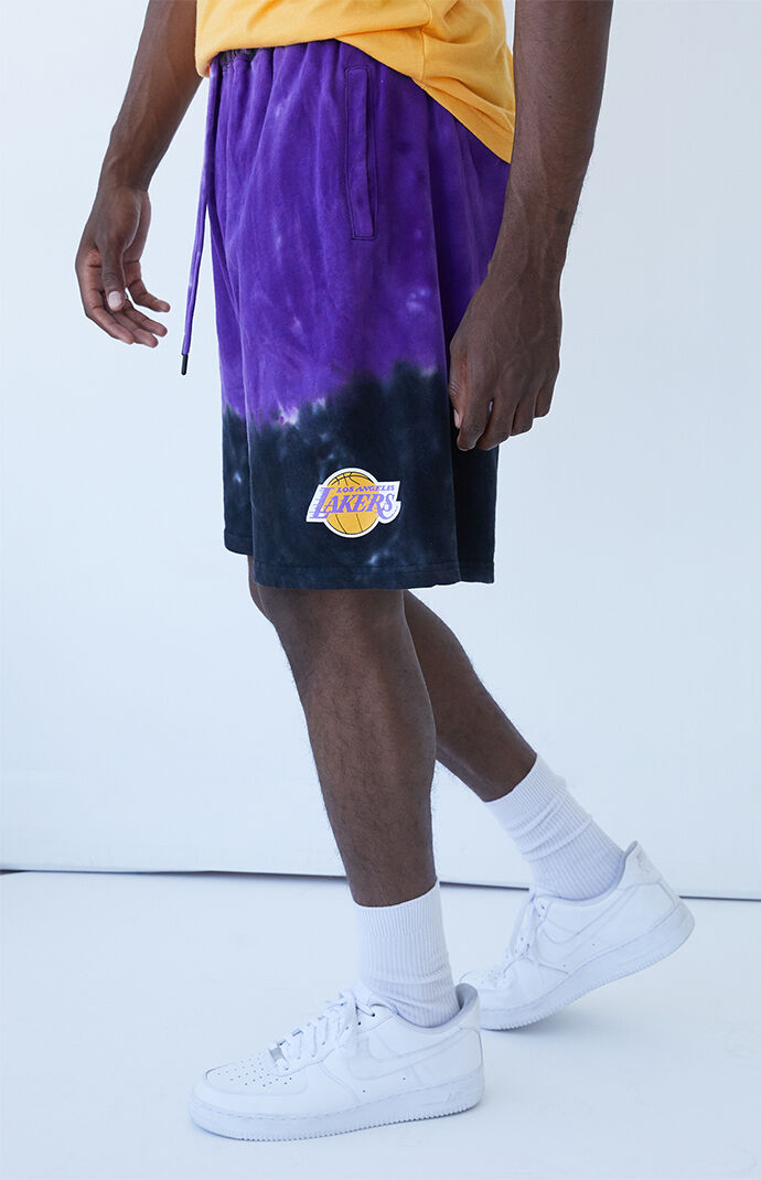 Tie-Dyed Lakers Shorts