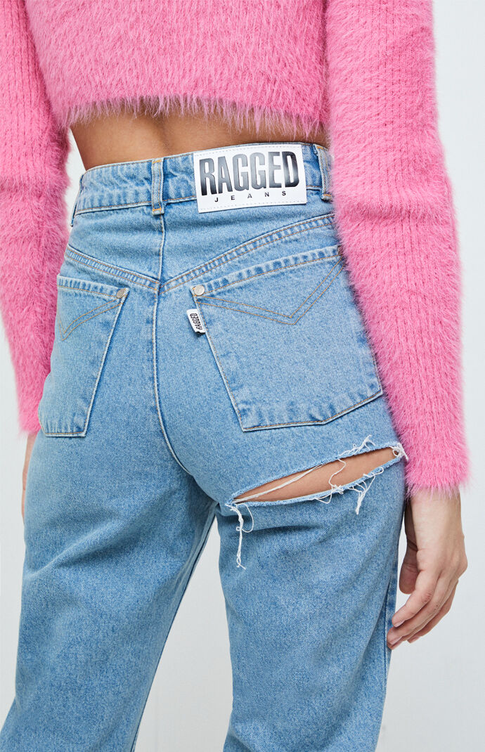 booty ripped jeans