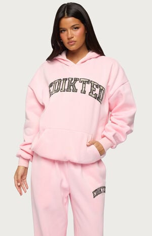 Camo Crush Edikted Oversized Hoodie image number 1