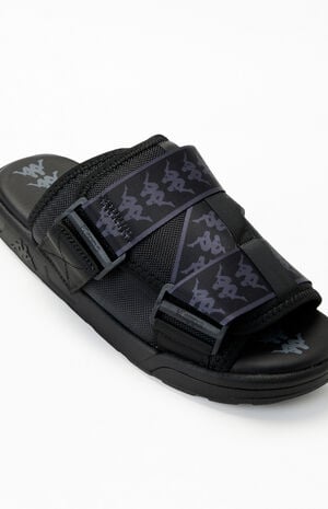 Black 222 Banda Mitel1 Slide Sandals image number 6