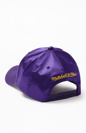 Mitchell Ness Satin Los Angeles Lakers Snapback Hat Pacsun Pacsun