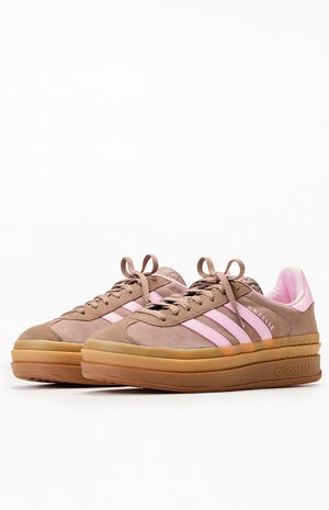 Women's Brown Gazelle Bold Sneakers image number 2