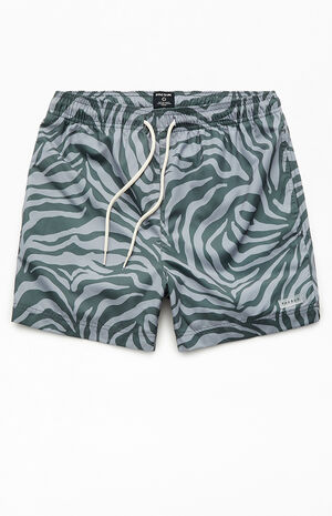Army Zebra AOP 4.5" Swim Trunks image number 1