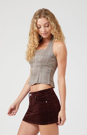 Stretch Corduroy Mini Skirt image number 4