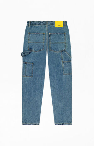 Blue Denim Cargo Pants image number 2