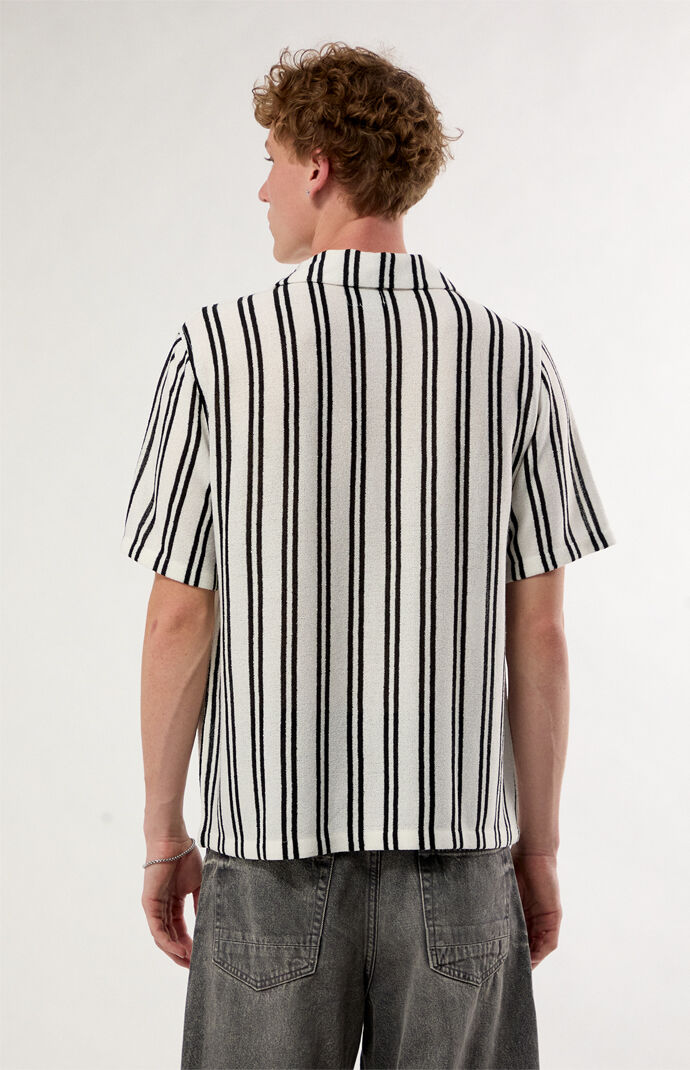 Pacsun Iron Striped Textured Camp Shirt