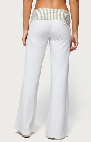 Meshey Striped Fold Over Pants image number 3