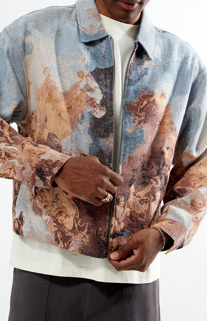 ジャケット・アウター roku6 PILE CUT JACQUARD JAKET 6（ロク）の「＜6(ROKU)＞DIAMOND MOTIF CUT PILE JACKET