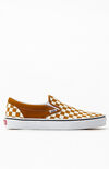 Classic Checkerboard Brown Slip-On Shoes Classic Checkerboard Brown Slip-On Shoes image number null