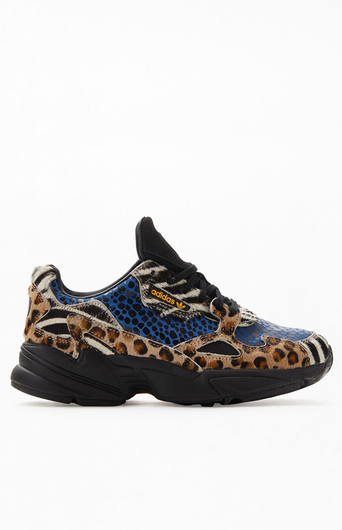 adidas Women s Leopard Falcon Sneakers PacSun PacSun