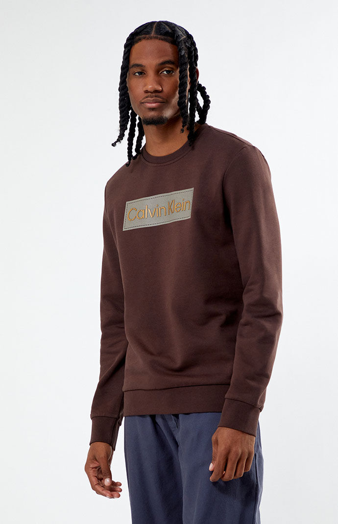 Colorblock Logo Crew Neck Sweatshirt