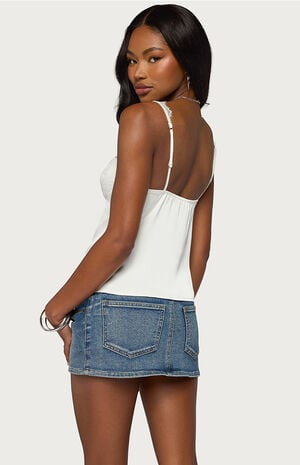 Vikkey Lacey Satin Tank Top image number 3