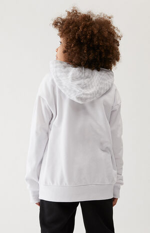 Kids Checker Drop Shoulder Hoodie image number 4