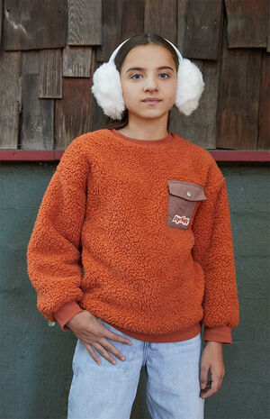 Mango Sherpa Pullover Sweatshirt image number 1