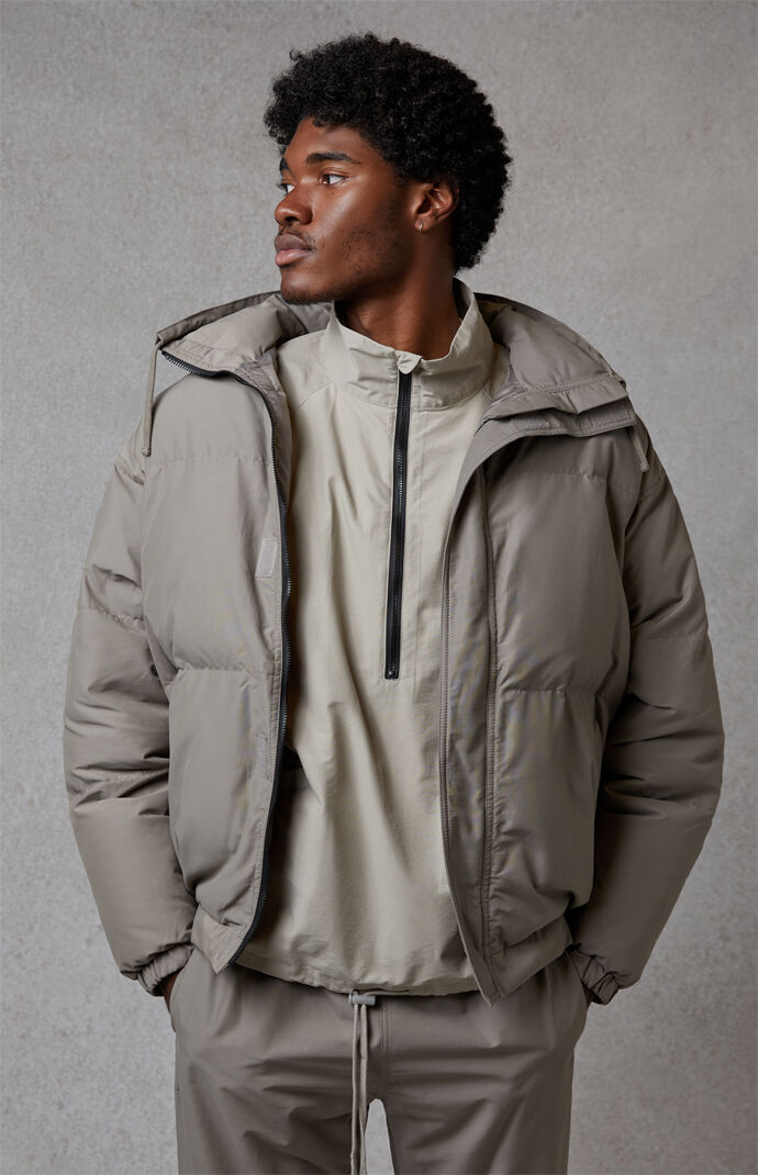 Fear Of God - FOG Essentials Taupe Puffer Jacket | PacSun