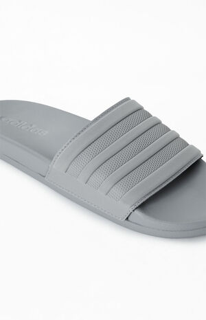 Gray Adilette Slide Sandals image number 6