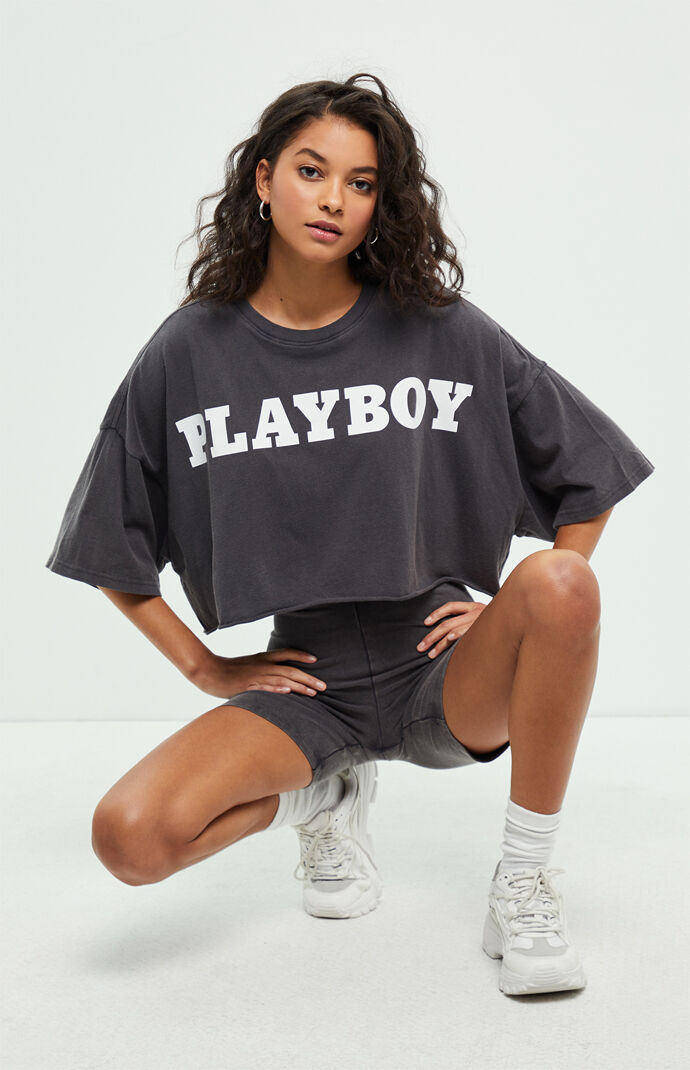 oversized t shirt crop top