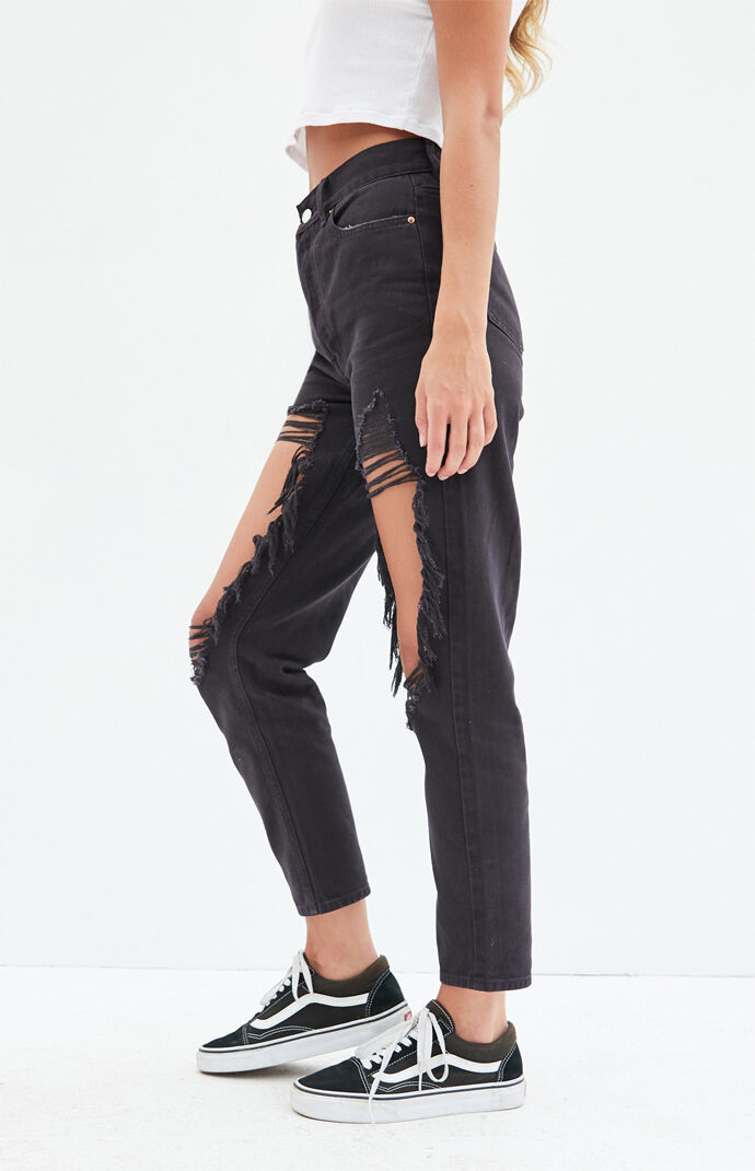 Black Ultra High Waisted Slim Fit Jeans