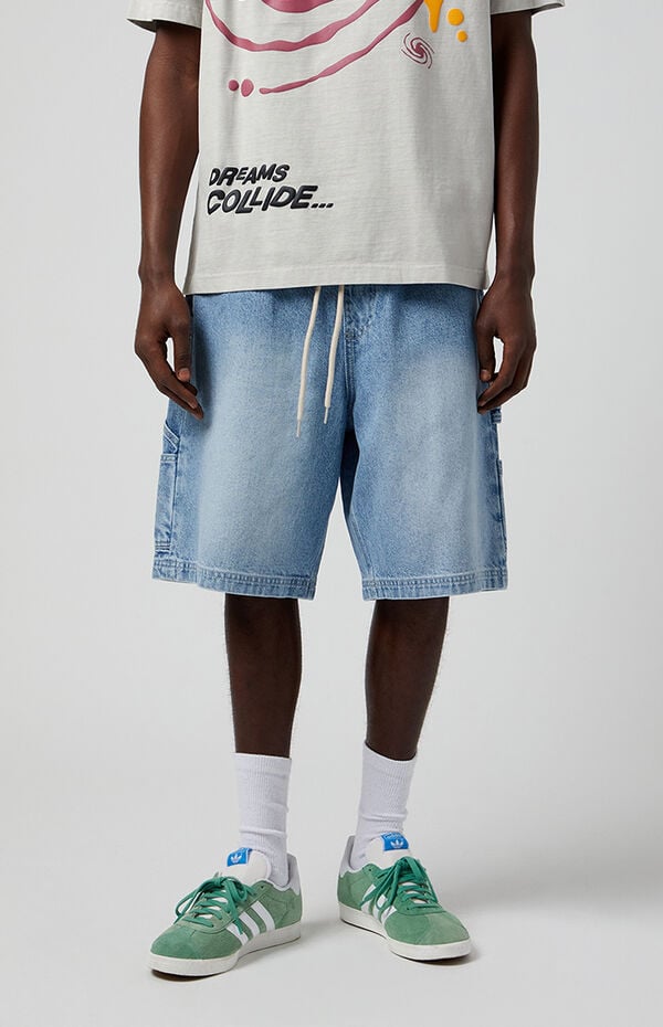 fadepants Baggy Shorts Indigo Denim Selvedge Indigo Denim Shorts 