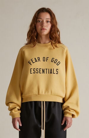 Women's Amber Fleece Cropped Crew Neck Sweatshirt image number 2