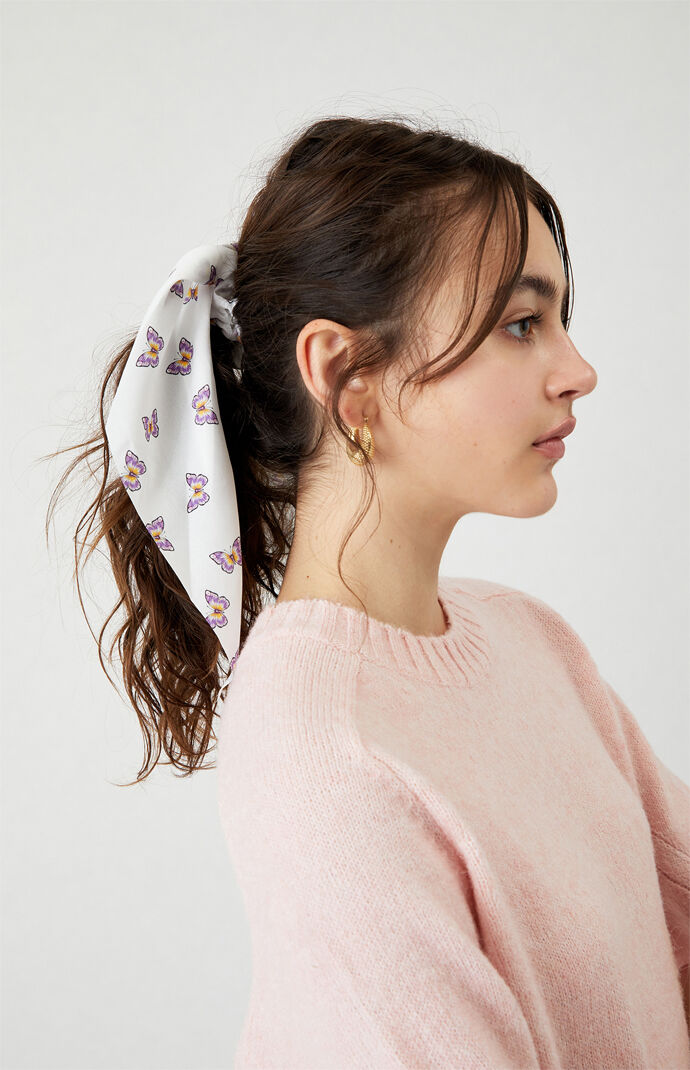 Royal Butterfly Flowy Scrunchie